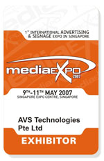 Plastic exhibitor cards